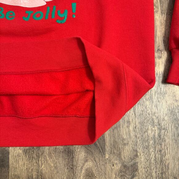 Disney VTG Mickey Mouse Christmas Sweatshirt Tis the Season Red Unisex Small - Picture 7 of 9